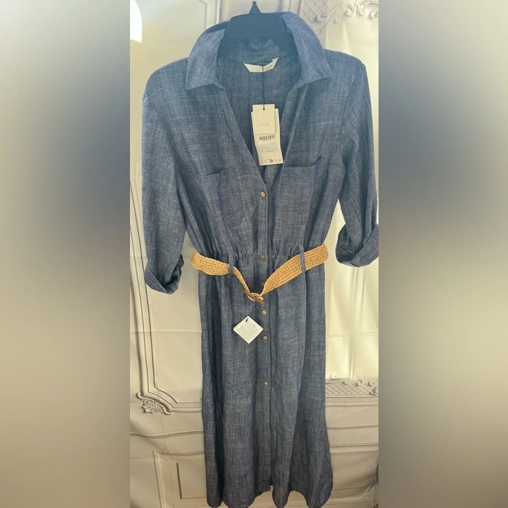 NEW ! ZARA BELTED
MIDI DRESS SIZE S 
🚨FIRM PRICE NO DISCOUNT ON THIS DRESS - Picture 7 of 13